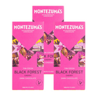 Montezuma’s Black Forest - Barre de chocolat noir 70 % à la cerise, 90 g, paquet de 3-Chocolat noir 70 % associé à de véritables cerises lyophilisées.