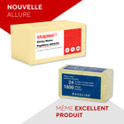 Feuillets autocollants Stickies, 3 po x 3 po, jaune, paq./24-Paquet de 24 blocs