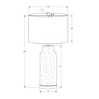 Monarch Specialties - Luminaire - 28 po H Lampe De Table - Verre Vert - Abat-Jour Gris - Contemporain - Moderne-Avec une garantie limitée de 2 ans contre tout défaut, vous pouvez faire confiance à cette option d'éclairage tendance pour illuminer votre espace tout en assurant une qualité et une satisfaction durables