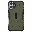 UAG - Coque Pathfinder robuste avec MagSafe pour iPhone 16 - Vert olive-Fabriqué avec 50% de matériaux recyclés