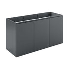 Modway - Bryn Fixation murale de 48" Vanité de salle de bain (lavabo non inclus) - Gris-6
