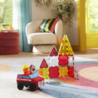 Magna-Tiles - Ensemble de construction magnétique Sécurité incendie 27 pièces-Ce qui le rend unique: L’ensemble Sécurité incendie de 27 pièces MAGNA-TILES est conçu de manière unique avec un châssis rétractable et des figurines de pompiers combinables personnalisables, déclenchant des aventures de lutte contre les incendies palpitantes et un jeu imaginatif sans fin