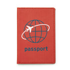Kikkerland - couverture de passeport - rouge-Replié, il permet de conserver votre passeport et vos documents de voyage en toute sécurité et en un seul endroit.