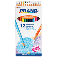 Prang - Crayons de couleur à grosse mine - couleurs assorties - paquet de 12-Les crayons de couleur offre des couleurs vives et faciles à mélanger, et une pose douce