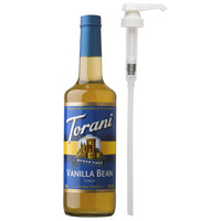 Torani - Sirop haricot à la vanille sans sucre avec pompe -750 mL-Plus que simple café : Idéal pour les lattes, les frappes, les thés, les cafés, les desserts et bien plus