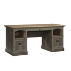Sauder - La Collection Sonnet Springs Bureau ministre - Finition Pebble Pine-Le tiroir à crayons est équipé de glissières métalliques et de butées de sécurité pour un fonctionnement facile et sûr