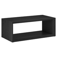 Hudson&Canal - Table basse rectangulaire Osmond 48 po de largeur - Grain noir-Un design contemporain moderne pour votre salon, votre bureau et plus encore
