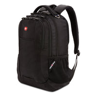 Swiss Gear - Sac à dos pour ordinateur portable The Cecil - noir-Grand compartiment principal avec poche rembourrée intégrée pour ordinateur portable avec sangle conçue pour s'adapter à la plupart des ordinateurs portables de 16 pouces