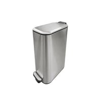 Modern Homes - Poubelle étroite à pédale 6 L - satin mat-Capacité 6 L au format compact
