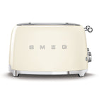 SMEG - Toaster 4 tranches 4x4 - Crème-6 niveaux de grillage différents pour de meilleurs résultats ; fonction de décongélation ; fonction de réchauffage ; fonction bagel pour griller uniquement un côté de la tranche.
