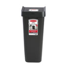 Rubbermaid - Poubelle 12,2 gallons à couvercle basculant - Noire-Le couvercle bombé s'ouvre et se ferme facilement pour accéder aux déchets quotidiens, les gérer et atténuer les odeurs.