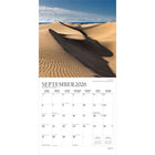 Plato - 2026 Plages Calendrier mural Suspendu Mensuel - 30,5 cm l x 61 cm H - Anglais-Grandes Pages de Jour Spacieuses - Tous les jours fériés les plus importants et les phases de la lune sont indiqués, avec beaucoup d'espace pour inscrire des notes et des rendez-vous