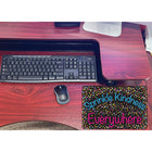 Ashley Productions - Smart Poly Tapis de souris pour ordinateur - 8" x 10" - Saupoudrez de gentillesse partout - Paquet de 6-Ensemble de 6 tapis de souris en tissu antidérapant