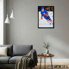 Mike Bossy New York Islanders Action sur toile - Toile encadree - 22" x 31"-Prêt à accrocher - livré entièrement assemblé