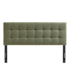 Modway - Lily Rembourré Tête de lit King Size, Feuille-Construction rembourrée