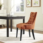 Modway - Regent Touffe Tissu Chaise à manger - Orange-Finition de tête de clous