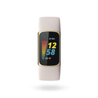 Fitbit - Charge 5 - Blanc Lunaire/Or Doux-Dimensions: 6,89 x 3,58 x 1,77 po