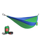 Grand Trunk - Hamac Double Deluxe avec sangles - Bleu et vert-Coutures renforcées à triple verrouillage