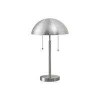 Monarch Specialties - Luminaire - 20 po H Lampe De Table - Métal Argenté - Contemporain - Moderne-Modernisez votre décoration intérieure avec cette lampe de table en métal argenté d'inspiration rétro de 20 pouces de haut, dotée d'une base ronde et d'un abat-jour en forme de dôme en forme de champignon d'inspiration rétro, parfaite pour mettre en valeur une table de bout ou d'appoint, une table de nuit ou une table console