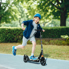 Qaba - Trottinette pliable pour enfants avec 4 hauteurs réglables - noir-Freins doubles pour un arrêt en toute sécurité 