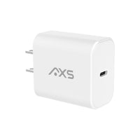 AXS - Chargeur mural 30W PROCharge USB-C PD Essential - Blanc-La technologie Power Delivery embarquée fournit une charge puissante et efficace sans surchauffer