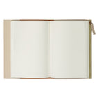 Gry Mattr - Cahier de notes de poche à fermeture à glissière - crème-161 pages lignées