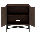 Hudson&Canal - Meuble d'appoint Brighton , 71 cm de largeur, brun aulne-Nettoyer avec un chiffon doux et sec, sans produits chimiques agressifs ni produits de nettoyage abrasifs