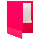 JAM Paper - Chemises de présentation brillantes laminées à deux pochettes - fuchsia rose vif - Paquet de 6-4