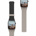 UAG - Bracelet Pathfinder Apple Watch 41/40/38 mm, Noir/Titane-Silicone doux au toucher