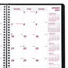Brownline - 2027 agenda mensuel 14 mois couverture souple – 8 7/8 po x 7 1/8 po – noir-100 % de papier recyclé post-consommation