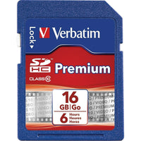 Verbatim Carte Premium SDHC de 16 Go (Classe 10)-Capacité de 16 Go