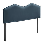 Modway - Cosette Performance Velvet Tête de lit pleine grandeur, Bleu Cadet-Velours de performance résistant aux taches
