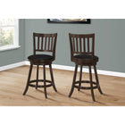Monarch Specialties - 1237 Tabouret De Bar - Lot de 2/ 39"H Comptoir/ Pivotant/ Expresso - Paquet de 2-2