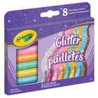 Crayola - Marqueurs Pailletés, Lot de 8-Multi-surface : Fonctionne parfaitement sur le carton d'affichage, le carton mousse, le papier ordinaire et le papier de construction