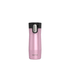 Contigo - Tasse de voyage en acier inoxydable à isolation sous vide AUTOSCELLABLE West Loop avec couvercle facile à nettoyer - 473 ml (16 oz) - Crème de fraise perle givrée-Sans fuite ou déversement : le couvercle AUTOSCELLABLE se verrouille entre petites gorgées et est 100 % antifuite et antidéversement