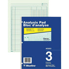 Blueline Tablette d'analyse A5203, 3 colonnes-A5203 - 3 colonnes