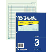 Blueline Tablette d'analyse A5203, 3 colonnes-A5203 - 3 colonnes