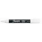 Sharpie - Marqueur Craie à Effacement Humide - Pointe Moyenne - Blanc-La couleur opaque est parfaite pour une utilisation sur des tableaux noirs, blancs et lumineux, et sur du verre