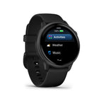 Garmin - vivoactive 6, ardoise avec bande noire-OPTIONS D'ENTRAÎNEMENT - Des suggestions quotidiennes de marche aux exercices étape par étape pour la musculation, le HIIT, le yoga, le Pilates, la mobilité et bien plus encore, bouger n'a jamais été aussi simple. Trouvez simplement les entraînements animés dans l'application Garmin Connect et téléchargez-les sur votre montre connectée. Améliorez votre souplesse et votre force grâce à de nouveaux entraînements de mobilité téléchargeables et à un profil d'activ