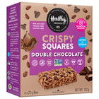 Healthy Crunch - Carrés croustillants au double chocolat- 22 gr - Paquet de 36-Sans allergène, approuvé par l'école