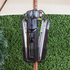 EnerG+ - 1500-Watt Umbrella Mount Infrared Electric Patio Heater-Avec l'indice de résistance aux intempéries IP34 fait qu'il est sûr d'utiliser la chaufferette a l'extérieure ou même en milieu humide ou pluivieux. Pas besoin de la ranger à chaque fois