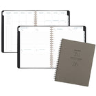 AT-A-GLANCE - Agenda hebdomadaire/mensuel Signature 2026 - 11 po H x 8 3/8 po l - gris - bilingue-Reliure à double spirale