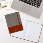 Cambridge - Carnet bicolore - 8" x 6" - Marron-Feuilles lignées de 80 g/m2 