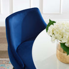 Modway - Adorn Performance Velvet Tabouret de comptoir - Marine-Tissu résistant aux taches durable