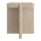 Hudson&Canal - Table d'appoint carrée Laguna de 51 cm de large, aulne blanc-La table est fabriquée à partir de matériaux de haute qualité avec une finition aspect bois d'aulne blanc