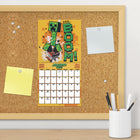 DateWorks - Mini Calendrier Mural 16 Mois Minecraft de 2025 - 7 po x 7 po - Anglais-Parfait à accrocher sur un mur, un tableau en liège ou un tableau d'affichage à la maison, à l'école ou au bureau