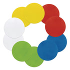 Pacon - Self-Stick Dry Erase Circles - 5 Assorted Colors - 10 po Diameter - 10 Count-Les formes d'effacement à sec sont parfaites pour une utilisation en classe unique ou en groupe pour les mathématiques, l'écriture, la pratique des mots, les jeux et plus encore