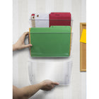Classeur mural transparent de Storex, paquet de 2-8