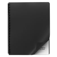 GBC - Couvertures de présentation standard solides - noires - paquet de 25-Couverture de présentation sans fenêtre pour reliure