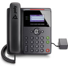 HP - Téléphone IP filaire à montage mural Poly Edge B10 - Noir-Compatible avec le commutateur de décrochage électronique (EHS)